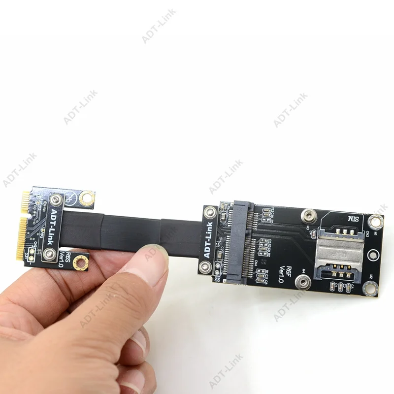 Удлинительный кабель mPCIe в PCIe x1 ADT-Link mini PCI-e ( card) mSATA Кабель-адаптер | Компьютеры и