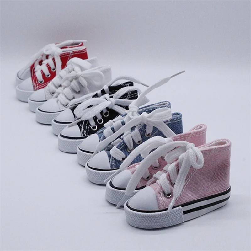 Best Sale1 пара 7,5 см обувь для кукол парусиновая обувь для куклы BJD модная мини обувь для куклы для русской кукла, сделанная вручную аксессуары для куклы