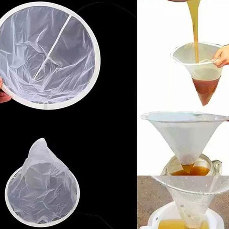 Сетчатый нейлоновый конусный медовый фильтр сетчатый однослойный белый