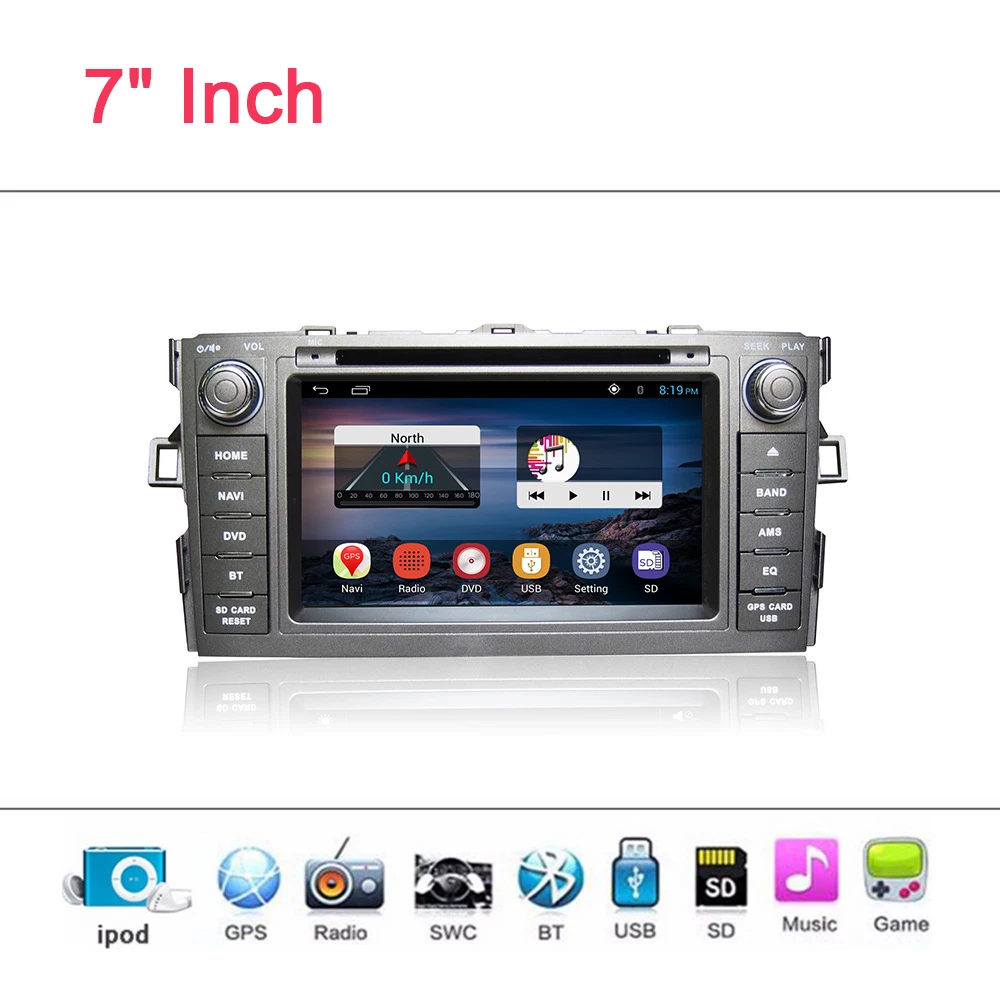 YESSUN автомобильный DVD плеер Android система для Toyota Auris авто радио автомобильное