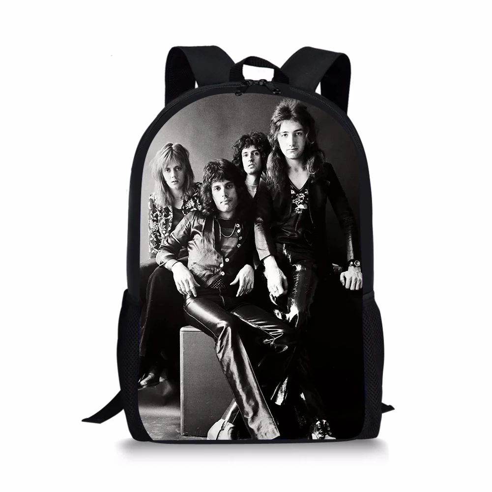Fashion Kids School Bags Queen Band Prints Pattern Children's Travel Backpack School Toddler Backpack Women's Travel Bags