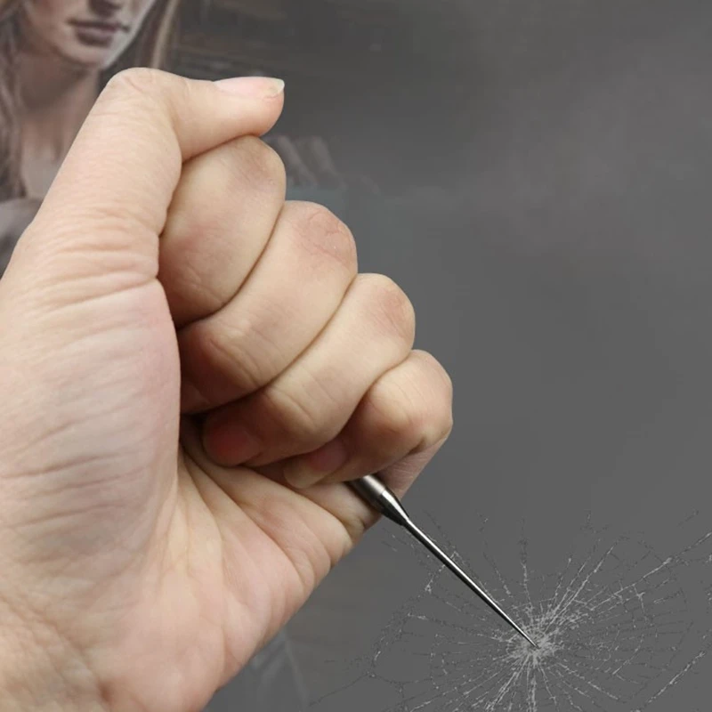 Titanium Alloy Outdoor Edc Push-Pull Spring Design Toothpick Holder with Ultra Light Portable Multi-Function Fr | Дом и сад