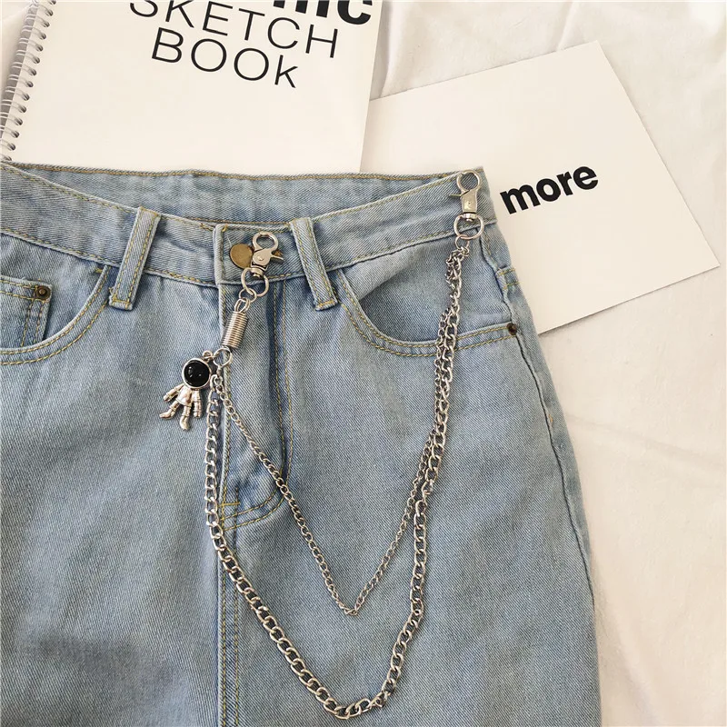 Портом мама Форма европейские американские уличные робот штаны цепи аксессуары