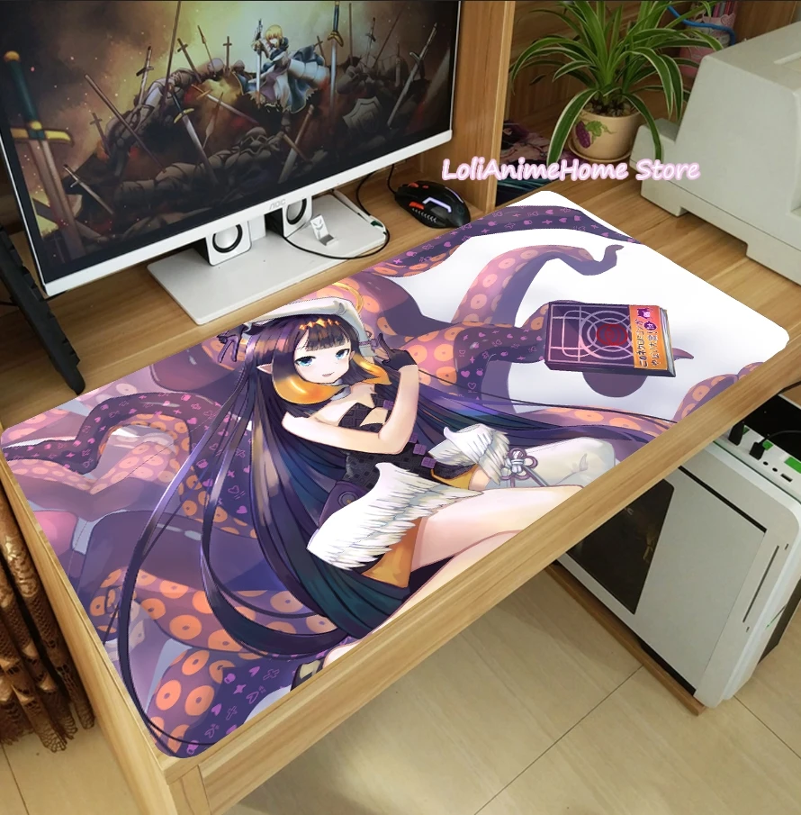 

Ninomae Ina’nis VTuber Hololive Game Anime Cospaly Mouse Pad Laptop Gaming Mice Mat Desktop Keyboard Mat Anti-slip Playmat