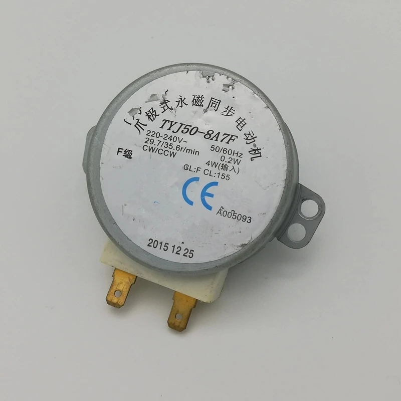 

Синхронный двигатель TYJ508A7F Mikrowelle Drehteller 220/240 В 50/60 Гц 4 Вт 29,7/35,6 об/мин CW/CCW