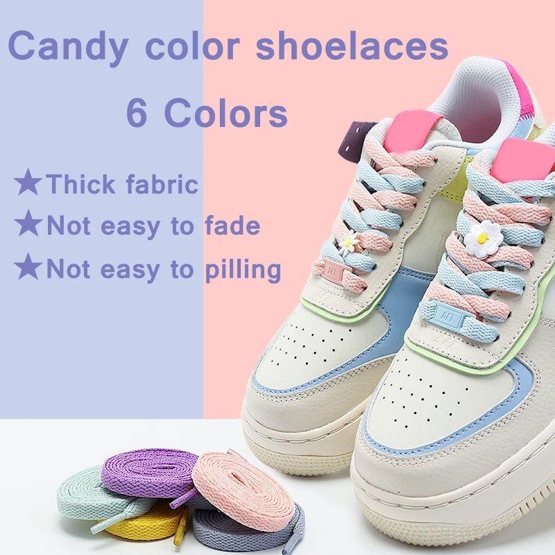 

1Pair Flats Shoelaces Off Sneaker White Shoes Lace Classic Flat Double Hollow Woven Shoelaces For AJ/AF Shoes Lace 6 colors