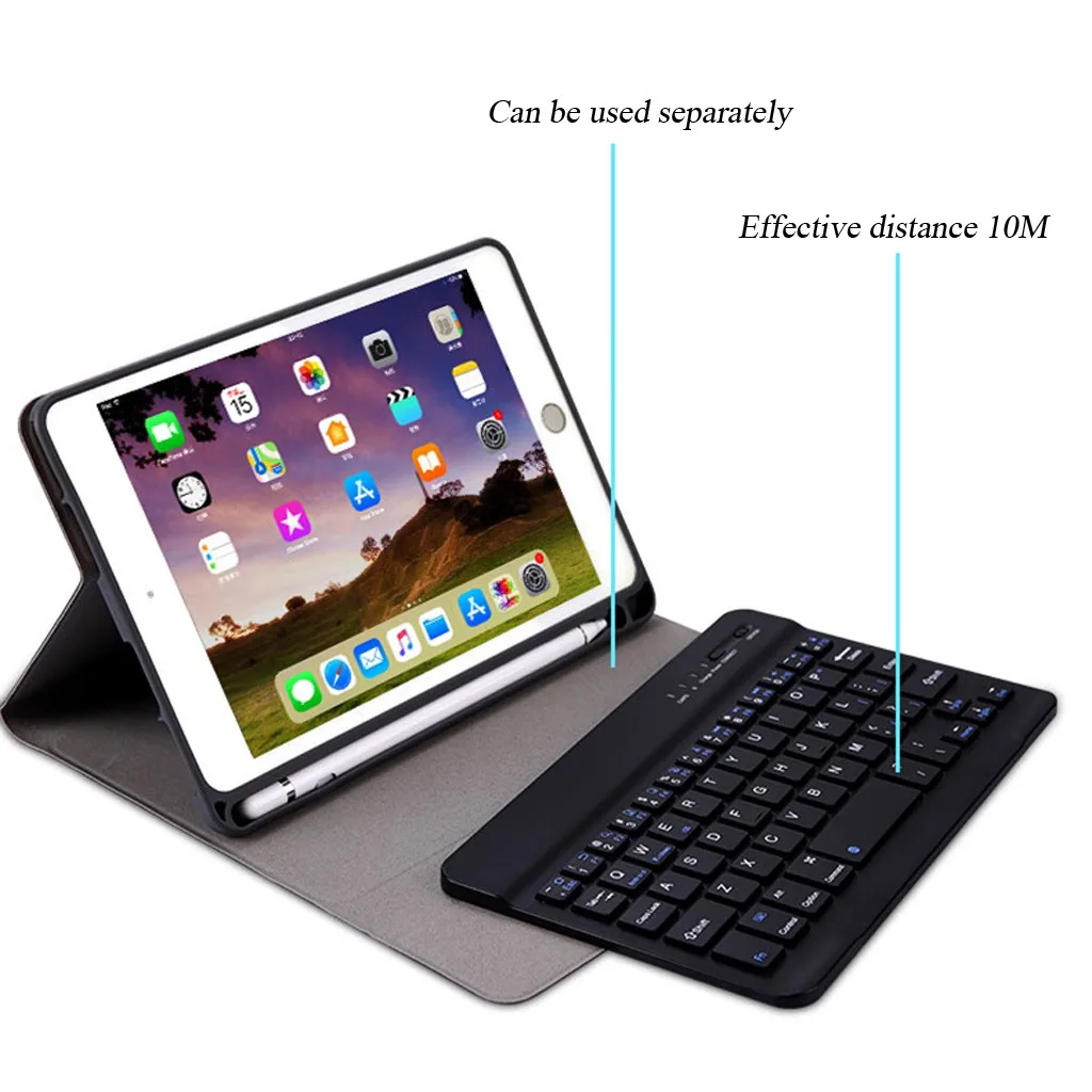 Bluetooth Keyboard + Case Cover For Apple iPad 7th 10.2 inch 2019 Detachable Stand @10 | Компьютеры и офис