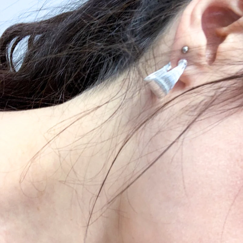 Женские серьги кольца DOTEFFIL из серебра 925 пробы|fashion hoop earrings|hoop earringsearrings earrings |