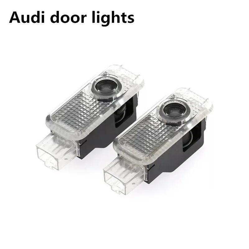 

luz del LED Logo Light Shadow Projector Car Door Courtesy Laser fit for Audi A8L A7 A6L Q3 A5 A4L A4A6 A1 A3 R8 Q7 Q5 TT A8 2pcs