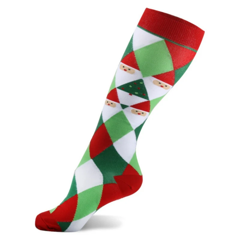 

Christmas Stockings Casual Compression Long Socks Stretch Outdoor Funny Elastic Calf Stockings