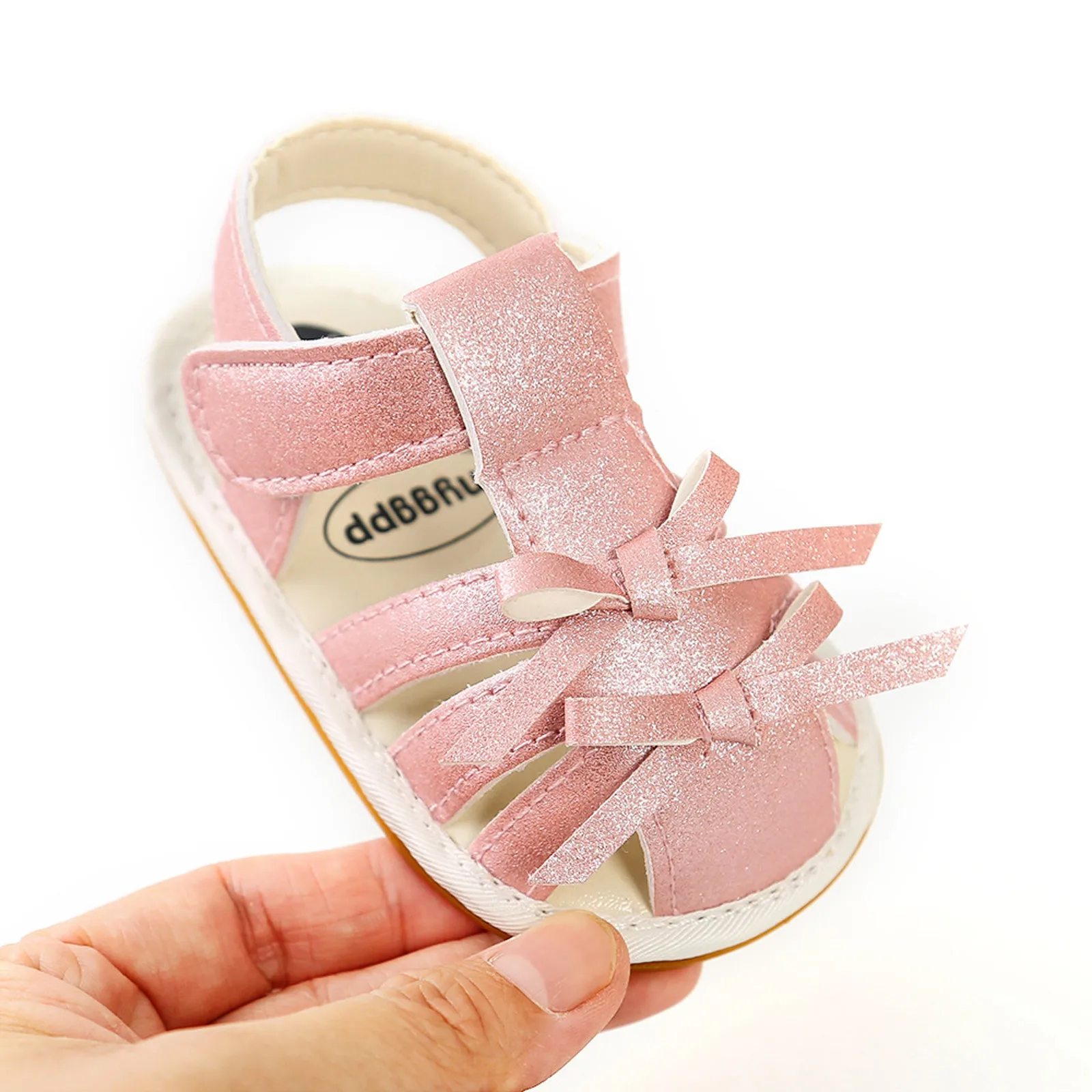 

Summer Cute Baby Girl Baby Bowknot Cloth Sole Soft Sole Sandals Toddler Shoes Kawaii Shoes For Toddlers Booties For Babies