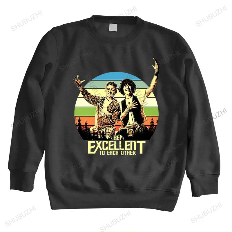 

men autumn crew neck hoody High Quality sweatshirt BE EXCELLENT TO EACH OTHER unisex men fall winter hoodies Brand Clothing