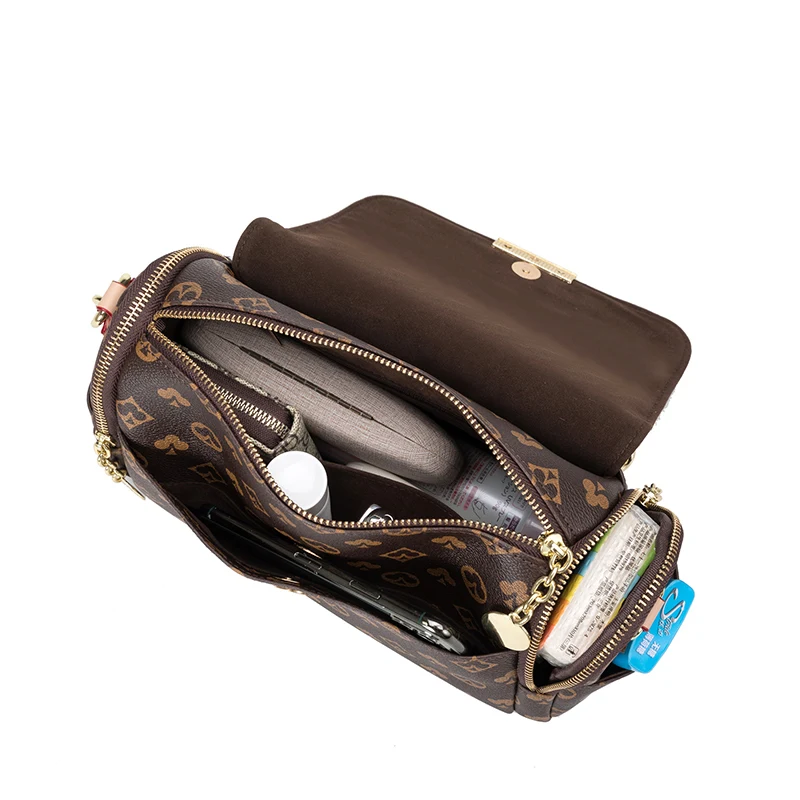 

Women's Handbags Classical Floral Crossbody Bag for Women PU Leather Pillow Shoulder Bags New Vintage Messenger Bag-tote Causal