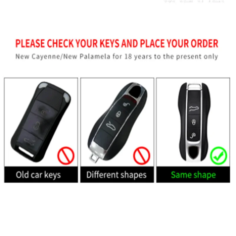 

Zinc Alloy + Silicone Car Key Case Cover For Porsche Cayenne 958 911 Lepin 996 Macan Panamera 997 944 924 987 987 GT3 Cayman 987