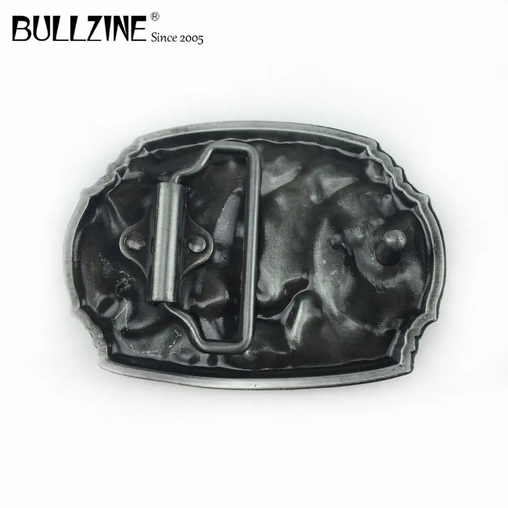 Пряжка для ремня Bullzine из цинкового сплава с цветной эмалью и оловянной отделкой |