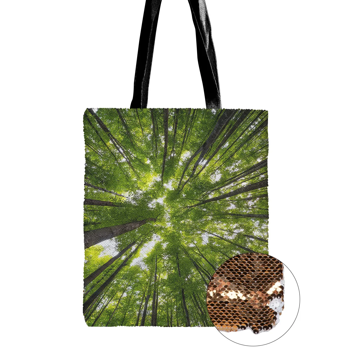 Зеленая лесная сумка на плечо с блестками сумки одно для женщин Повседневные