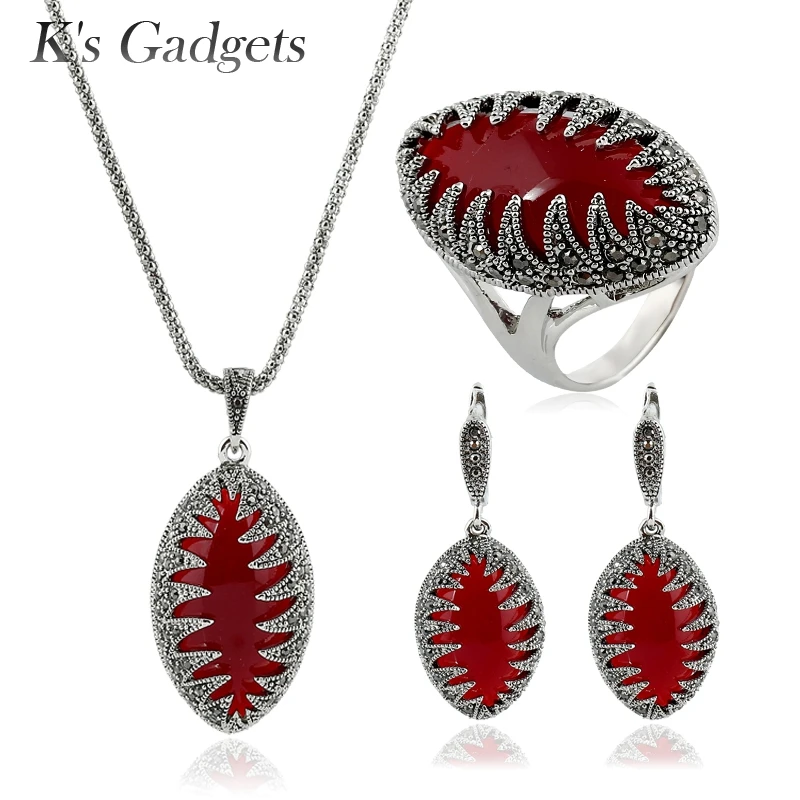 Колье серьги и кольцо с фианитом|necklace earring ring sets|black jewelry setsearrings set |