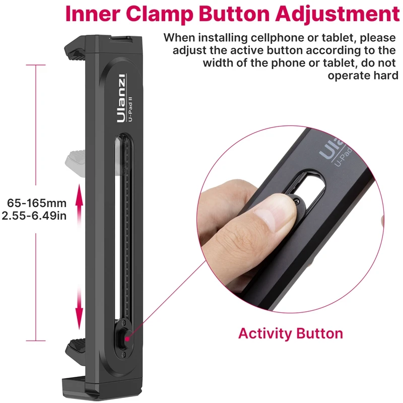 Универсальная подставка для планшета и держатель телефона Ulanzi U-pad II зажим с