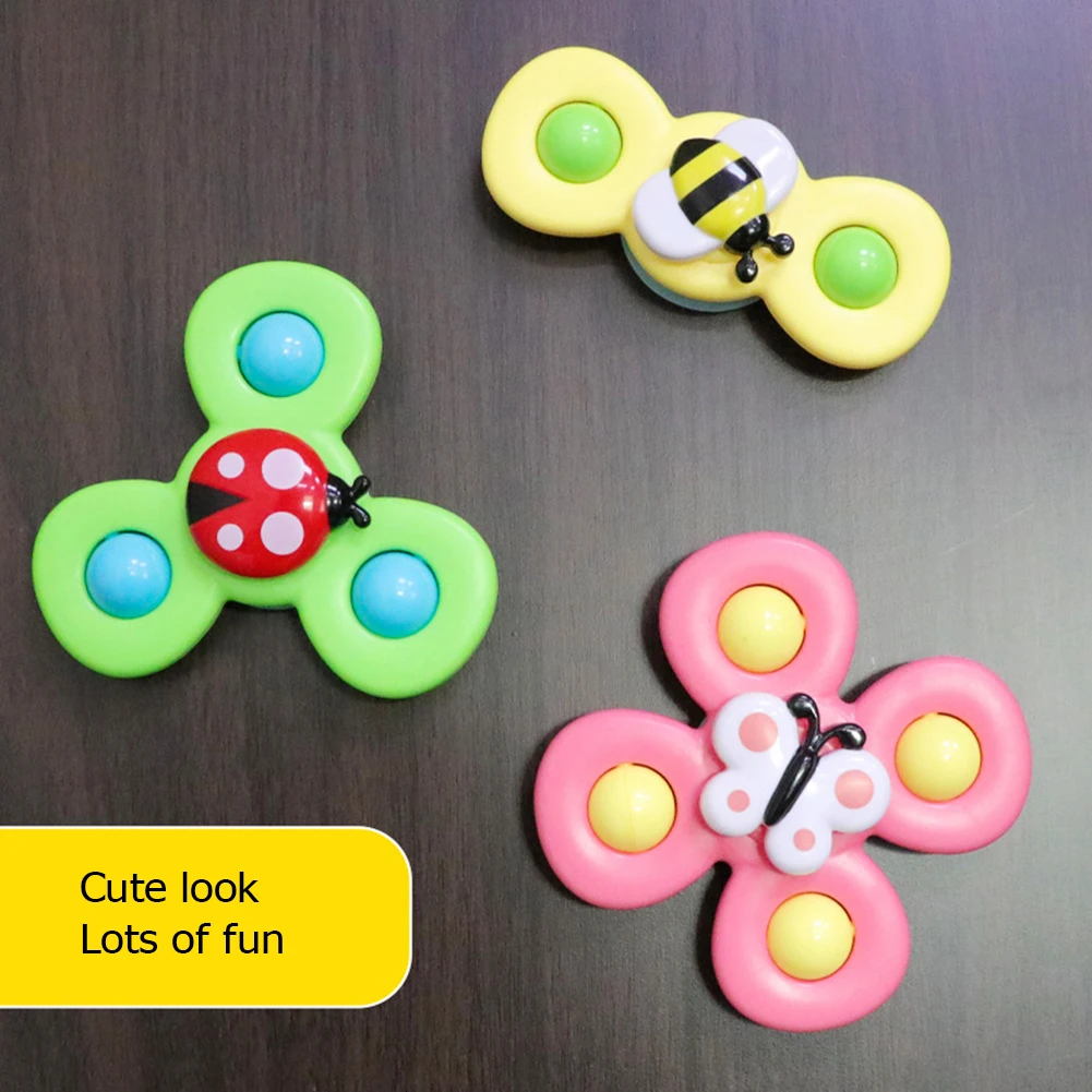 

3PCS Spinning Top Figet Spinner Toys Safe Interesting Table Sucker Gameplay Classic Toy for Child's Illusion of 3 Fingers#38