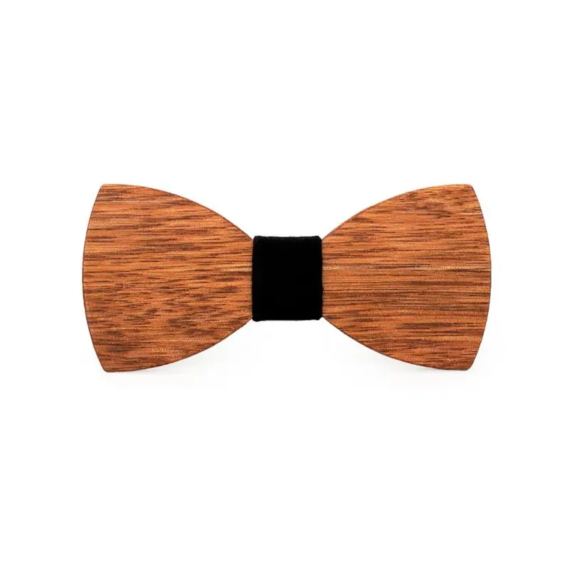 

85LB Men High Quality Wooden Bow Ties Classic Business Butterfly Solid Wood Bow Tie.