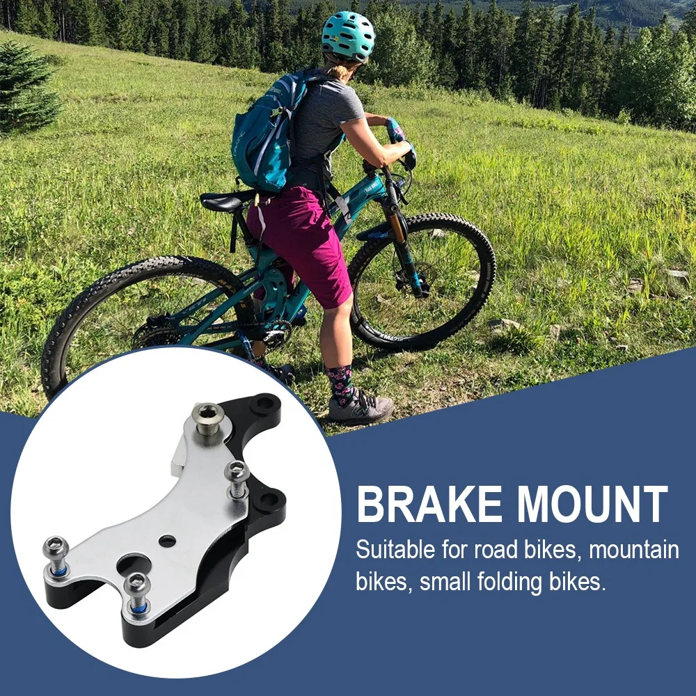 

Brake Adapter Converter No Disc Brake Fixed Seat For Road Bike Bicycle Disc Aluminum Alloy Modification Oil Dish Wire Conversion