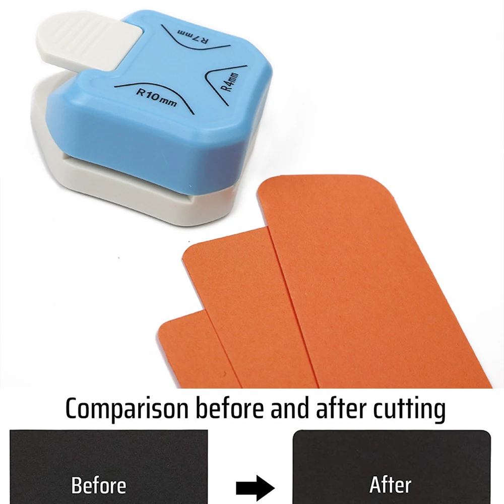 

Corner Rounder Punch 3 In 1 ABS Portable Mini Corner Handheld Hole Puncher For Paper Laminate Card Making DIY Handmade Crafts