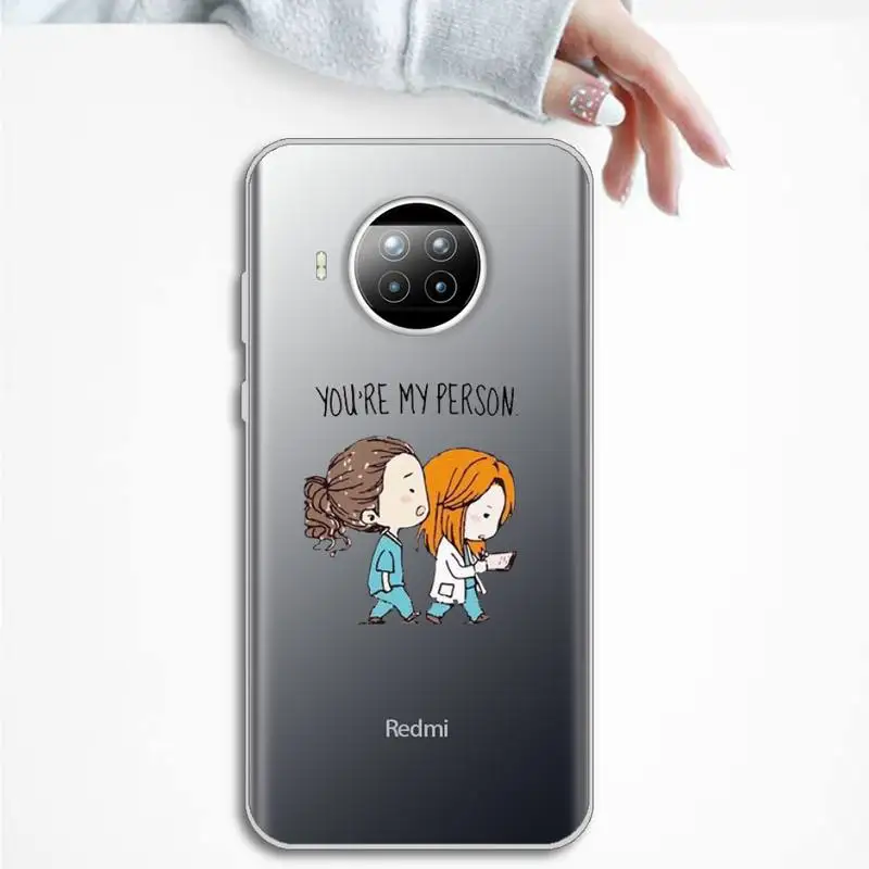 

Medicine Doctor Nurse Phone Case Transparent Clear for Xiaomi Redmi note 10 t 8 9 pro lite 11