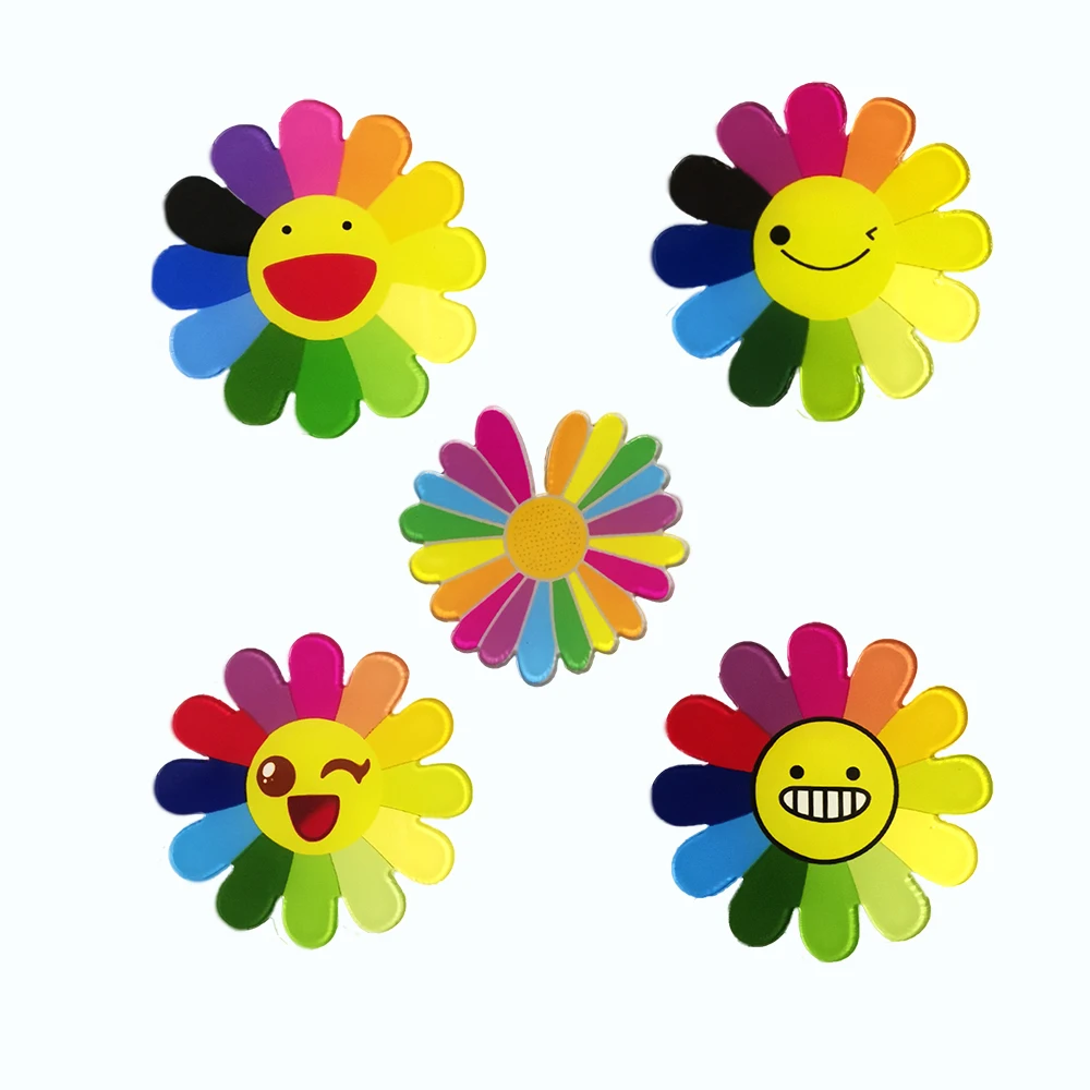 

Colorful Acrylic Brooches For Women Cute Sunflower Badge Lapel Pin Scarf Buckle Clothes Hat Shirt Jeans Accessories Jewelry Gift