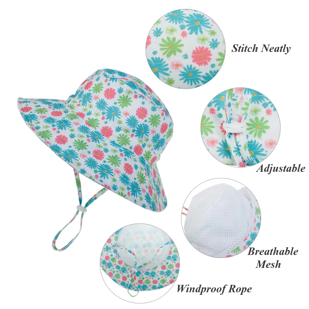 Шляпа от солнца летняя для мальчиков и девочек детское ведро Пляжная путешествий