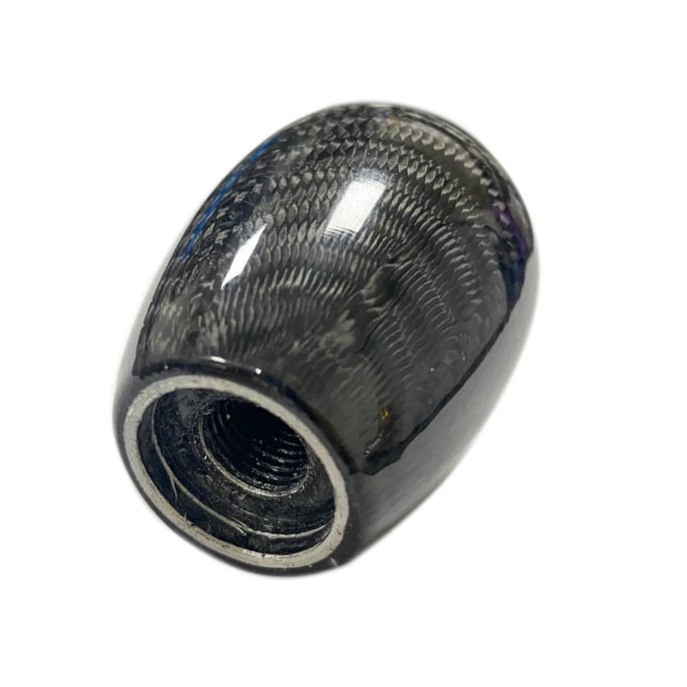 Автомобильная черная ручка переключения передач из настоящего углеродного