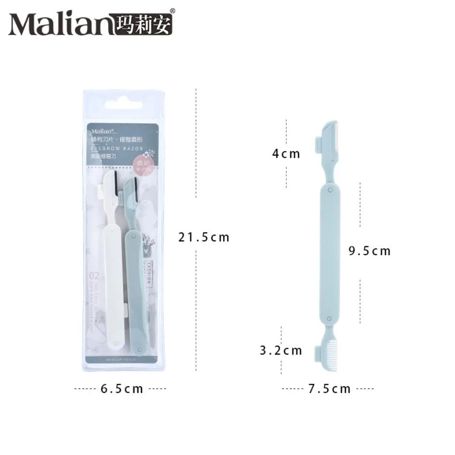 2 шт./упак. триммер для бровей с двумя головками средство снятия макияжа уход за