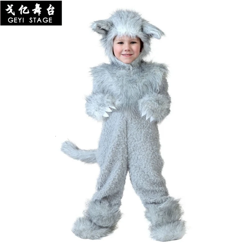 Волк дерево Аниме kigurumi для взрослых Женская утепленная зимняя животных фланель