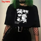 Футболка мужская с японским аниме юдзюцу кайсен, унисекс, с принтом годзё Сатору, в стиле Харадзюку, Itadori