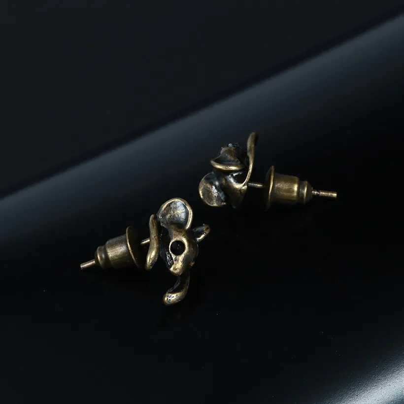 Kinitial уникальные 3D серьга слон реалистичные Мультяшные Животные медведь собака