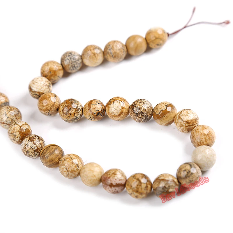 Бусины из яшмы с гранеными рисунками нитка 4 6 8 10 мм 15 дюймов для изготовления