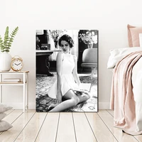 singer lana del rey black white wall art canvas posters prints painting oil wall pictures living room home decoration framework