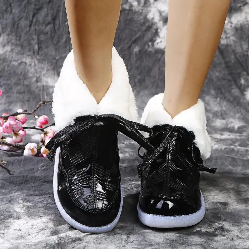 

2021 Winter New Low-heeled Warm Snow Boots, Plus Size Boots