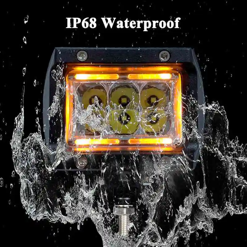 VISORAK 4 &quotдюймовые мотоциклетные светодиодный вождения светильник Offroad Amber