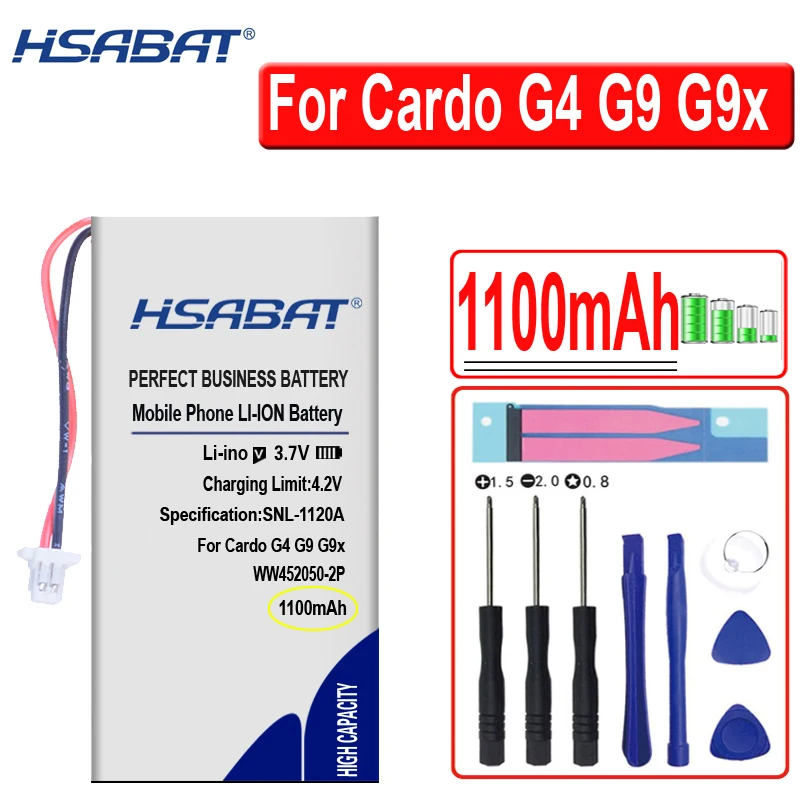 Аккумулятор на 1100 мА · ч для CARDO G4 G9 G9x Scala Rider просторная модель C3 BAT00002 BAT00004 |