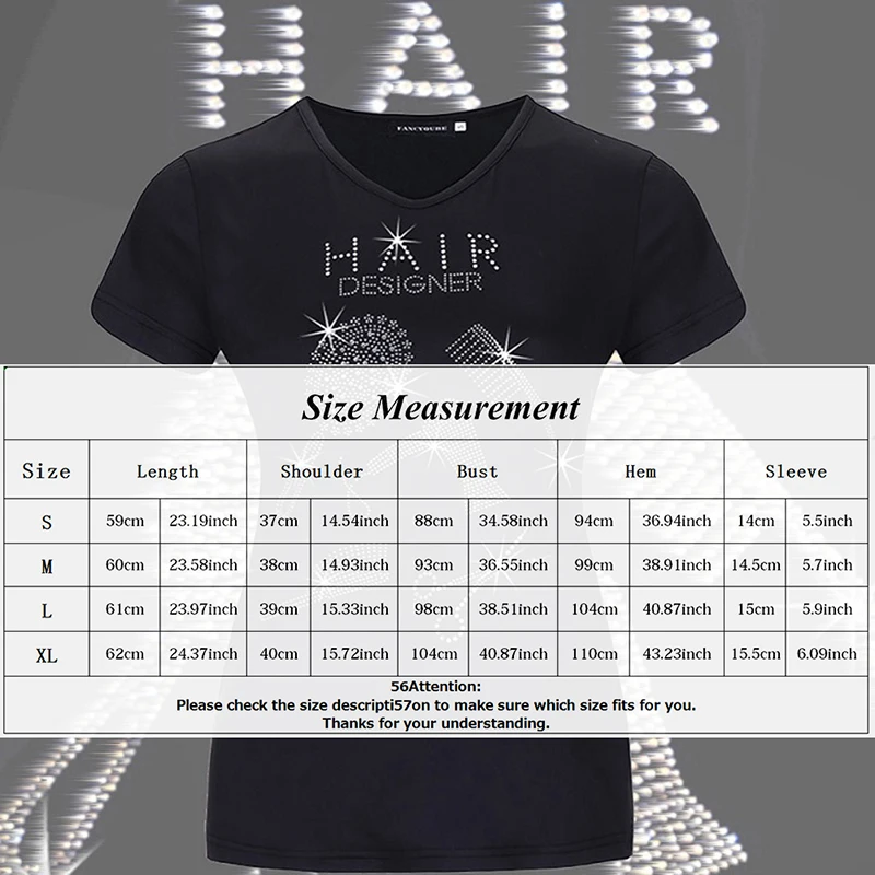 

Summer Rhinestone T Shirt Women Casual Clothes Plus Size Tops Tee Mirror Comb T-shirts Short Sleeve Comfortable Cotton Costume