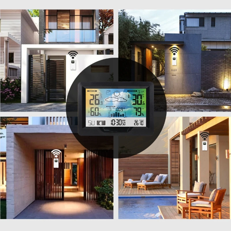 Беспроводная метеостанция с ЖК-дисплеем цифровой измеритель температуры и
