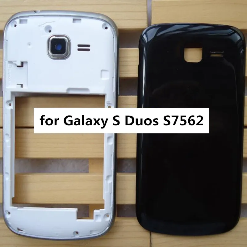 Задняя крышка + средняя рамка для samsung Galaxy S Duos S7562 GT-S7562 7562 мобильный чехол телефона