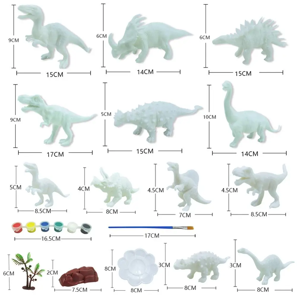 DIY раскраска 3D Рисование животных Динозавр Модель рисования граффити игрушка