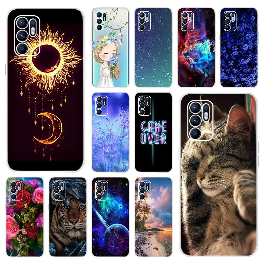 Чехол для OPPO Reno 6 2021 чехол 6Z 5G мультяшный мягкий бампер чехлы Pro Reno6 силиконовый |
