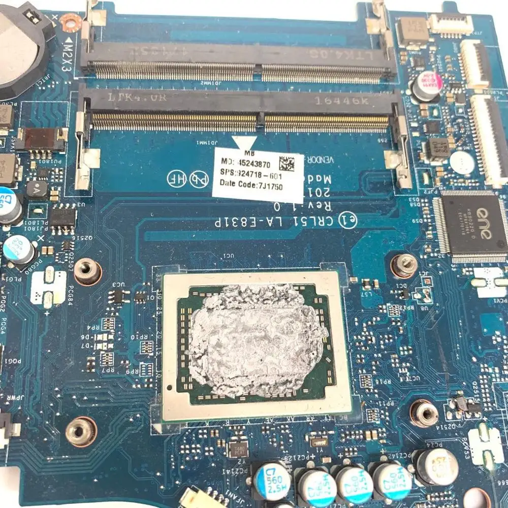 

924718-001/501/601 For HP 15-BW Laptop Motherboard CTL51/53 LA-E831P Mainboard with A10-9620 CPU 100% fully tested