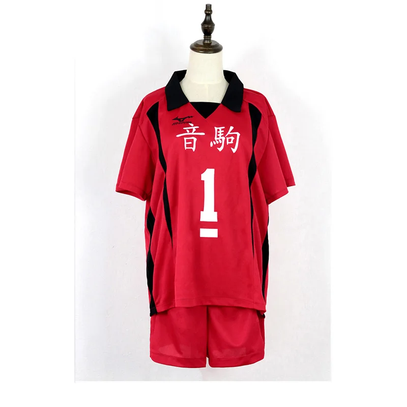 Аниме Haikyuu Cosplay Костюм Nekoma форма Kuroo Tetsurou Volleyball Club футболка спортивная Майки