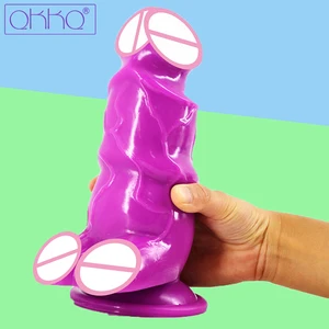 QKKQ толстый реалистичный большой фаллоимитатор, Мастурбация для взрослых, большой искусственный пенис, Анальная пробка, Женский фетиш, игрушка для мужчин, горячая Распродажа
