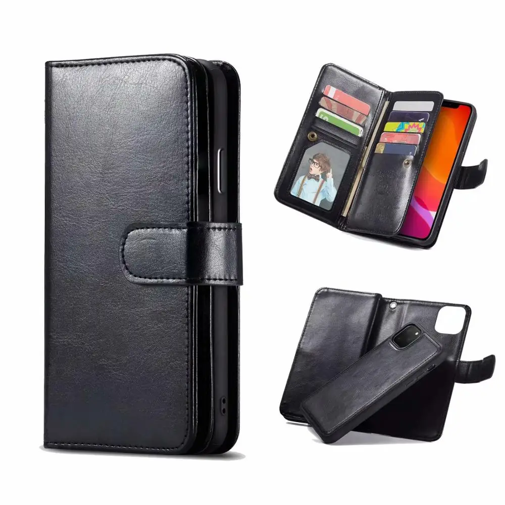 Роскошный кожаный чехол кошелек Crazy Horse для Samsung Galaxy S5 S6 S7 Edge S8 S9 S10 S20 Plus Note20