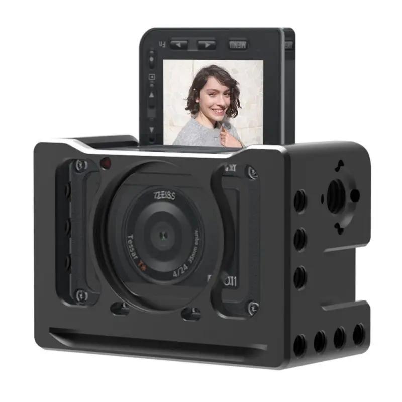 Suitable For Sony RX0 II Camera Cage Microphone VLOG Holder Durable Black | Электроника