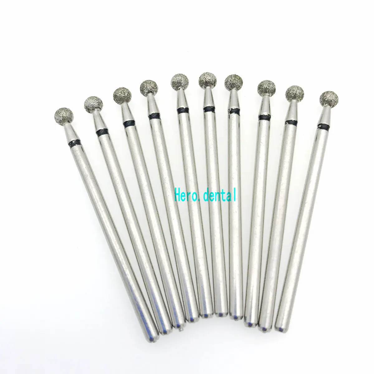 

10 Pcs 2.35mm Shank Diamond Grinding Bur Drill Bits Sets For Dental Grinding Needle Shape SD35 Dental Polishing Burs